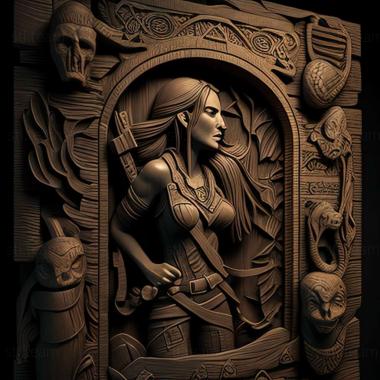 3D model Tomb Raider Tomb of the LoAdventurer game (STL)